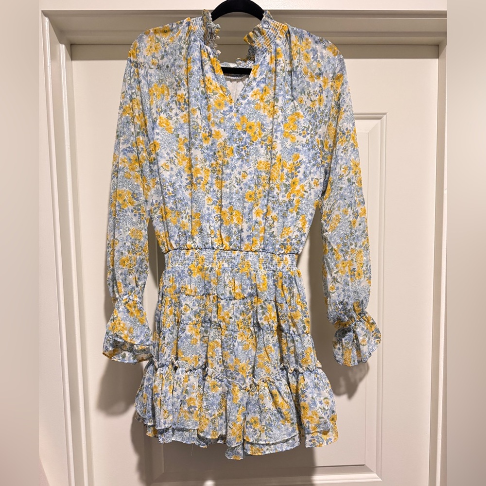Floral Ruffle Mini Dress